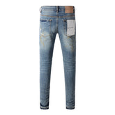 Purple Brand Jeans Pure Cotton High Street Trend #9077